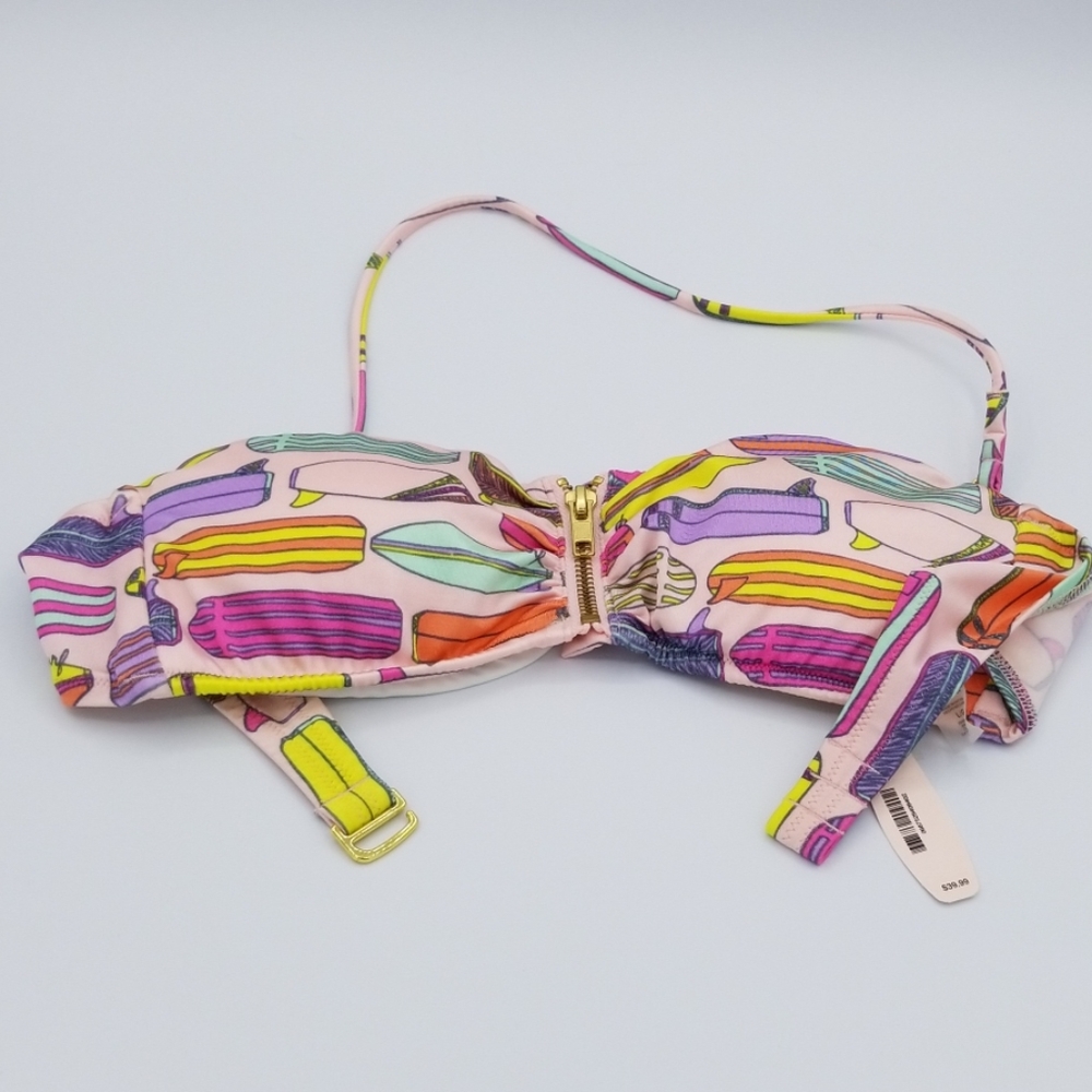 Victoria's Secret Bikini Top Pink NWT Surfboards